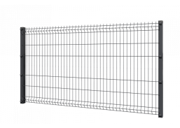 Metalų gaminiai . Tvoros, tvoralentės, tinklai tvoroms. Segmentinės tvoros, varteliai. 3D Tvoros segmentas 1230x2500 mm, 3/4 mm, pilkas 