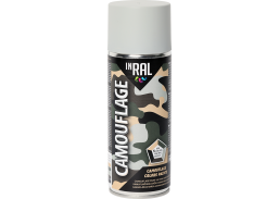 Aerozoliniai dažai Inral CAMOUFLAGE, agato pilki 400 ml 