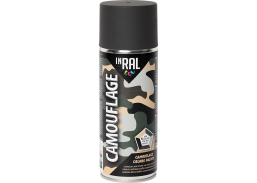 Aerozoliniai dažai Inral CAMOUFLAGE, deguto juoda 400 ml 