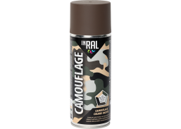 Aerozoliniai dažai Inral CAMOUFLAGE, odos ruda 400 ml 