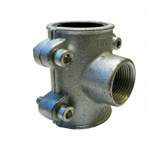 Santechnikos prekės. Vamzdynų sistemos. Vamzdžių sujungimo detalės. AGAflex jungtys. AGAflex balnas ANB 1 1/4