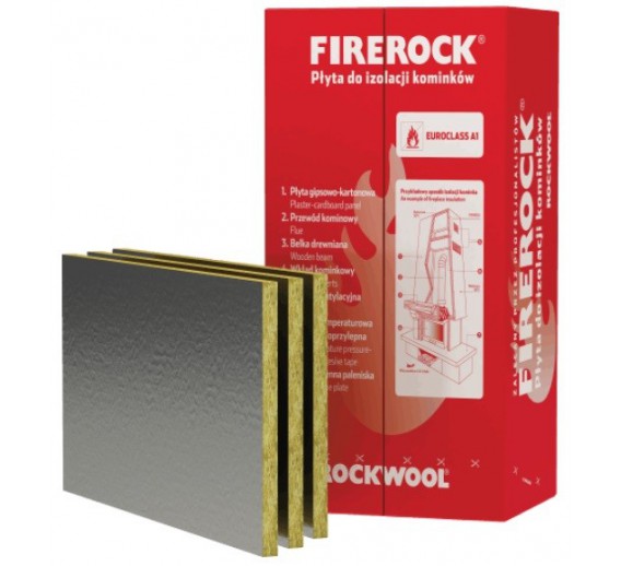 Statybinės medžiagos. Šiltinimo medžiagos. Akmens vata. Vata ROCKWOOL. Akmens vatos plokštė 25mm FIRE ROCK AL ROCKWOOL 