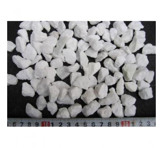 Sodo ir daržo prekės. Dekoratyvinis akmuo, skaldelės, mulčias. Akmuo baltas skaldelė 1-2cm, 20kg 