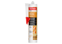 Vidaus apdailos prekės. Hermetikai, montavimo putos, sandarinimo juostos. Akriliniai hermetikai. Akrilinis sandariklis PENOSIL GAPS Cracks 310 ml 