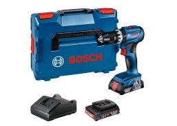 Darbo įrankiai. Elektriniai ir akumuliatoriniai įrankiai. Akumuliatoriniai suktuvai - gręžtuvai. Akumuliatorinis suktuvas BOSCH GSB18V-45 2x2Ah 