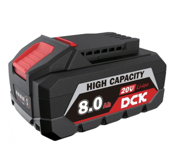 Darbo įrankiai. Elektriniai ir akumuliatoriniai įrankiai. Įrankių akumuliatoriai ir pakrovėjai. Akumuliatorius DCK 20V 8Ah 26/8-FFBL2080