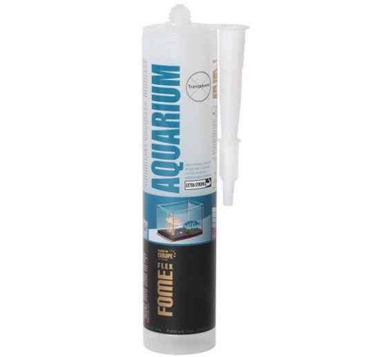 Akvariumų silikonas skaidrus FOME FLEX, 300 ml 