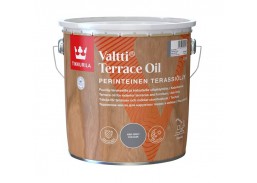 Dažai. Medienos apsaugos ir dekoravimo priemonės. Aliejus medienai. Aliejus terasoms Tikkurilla VALTTI Terrace oil ash grey 2.7l 