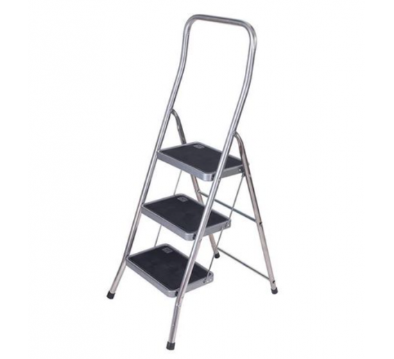 Metalų gaminiai . Kopėčios. Aliuminės kopėčios. Buitinės kopėčios. Aliuminės kopėčios Step stool SF 3