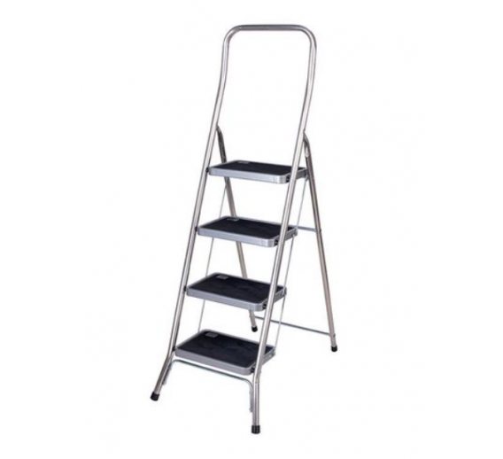 Metalų gaminiai . Kopėčios. Aliuminės kopėčios. Buitinės kopėčios. Aliuminės kopėčios Step stool SF 4