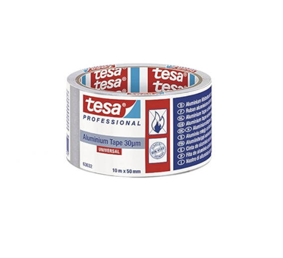 Vidaus apdailos prekės. Pakavimo, izoliacinės, lipnios juostos. Pakavimo juostos, pakavimo medžiagos. Aliuminio juosta ALU TAPE UNIVERSAL 100mx50mm 