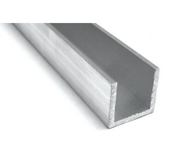 Metalų gaminiai . Aliuminio gaminiai. Aliuminio U profiliai. Aliuminio U profilis 25x25x25x3 mm 