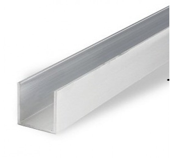 Metalų gaminiai . Aliuminio gaminiai. Aliuminio U profiliai. Aliuminio U profilis 35x35x35x2 mm 