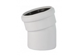 Santechnikos prekės. Vidaus kanalizacija. Vidaus kanalizacija betriukšmė. Alkūnė DB D110 15° 