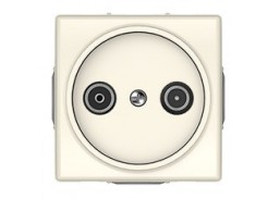 Elektros prekės. Instaliacija - kištukiniai lizdai, jungikliai ir kt.. Vilma jungikliai, kištukiniai lizdai. Vilma STANDARD ST150 dramblio kaulo spalvos. Antenos lizdas tarpinis TVL be rėmelio ST150 