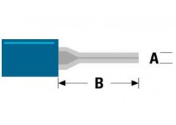 Antgalis prispaudimui 1.9 mm mėlynas 1.5-2.5mm² laidui 20 vnt. 