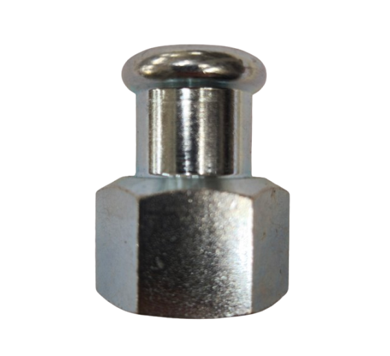 Santechnikos prekės. Vamzdynų sistemos. Vamzdžių sujungimo detalės. Cinkuotas, presuojamas plienas. Antgalis RM 15x1/2