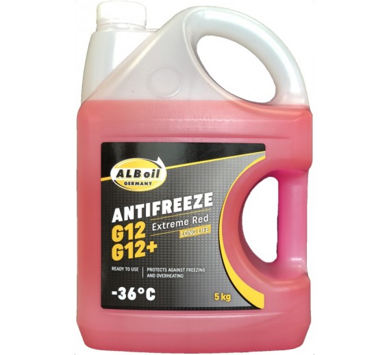 Darbo įrankiai. Prekės automobiliams. Automobilinė chemija. Antifrizas ALB RED -36C 5kg ALB10295 