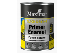 Dažai. Dažai, dažymo įrankiai, dažymo juostos. Emaliniai dažai. Antikorozinė emalė Maxima vyšninė 0.75kg 