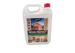 Dažai. Medienos apsaugos ir dekoravimo priemonės. Antiseptikai, balikliai. Antiseptikas Wood Protect bespalvis 5l 