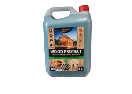 Dažai. Medienos apsaugos ir dekoravimo priemonės. Antiseptikai, balikliai. Antiseptikas Wood Protect žalias 5l 
