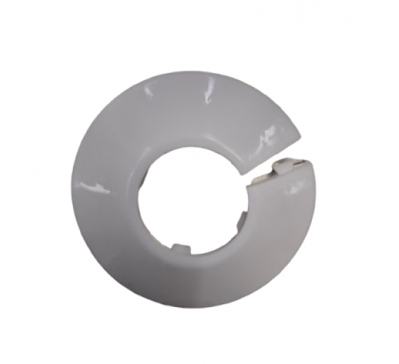 Santechnikos prekės. Vonios įranga. Maišytuvai, dušo komplektai. Maišytuvų detalės. Apdailinė lėkštelė balta D22 