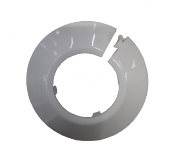 Santechnikos prekės. Vonios įranga. Maišytuvai, dušo komplektai. Maišytuvų detalės. Apdailinė lėkštelė balta D28 