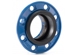 Santechnikos prekės. Vamzdynų sistemos. Vamzdžių sujungimo detalės. Plieninės jungtys. Flanšai. Apkaba balnui DN100 88-130mm