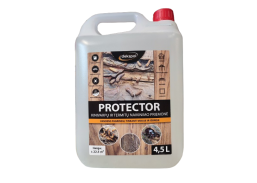 Dažai. Medienos apsaugos ir dekoravimo priemonės. Antiseptikai, balikliai. Apsauga nuo kinivarpų Protector 4.5l 
