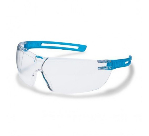 Darbo saugos prekės. Akių apsaugos priemonės. Akiniai. Apsauginiai akiniai UVEX i-Works žydros sk. kojelės 