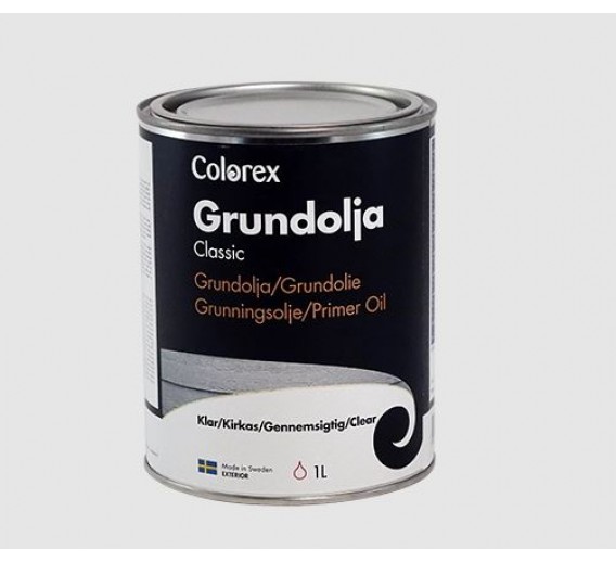 Dažai. Medienos apsaugos ir dekoravimo priemonės. Impregnantai. Apsauginis medienos gruntas Colorex Grundolja Classic 1l 