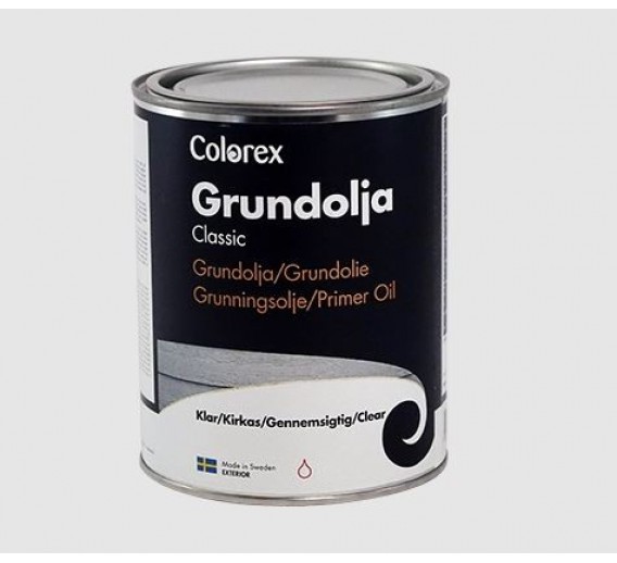 Dažai. Medienos apsaugos ir dekoravimo priemonės. Impregnantai. Apsauginis medienos gruntas Colorex Grundolja Classic 3l 