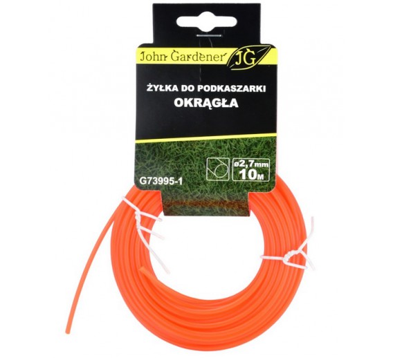 Technika sodui ir daržui. Krūmapjovės-žoliapjovės (trimeriai). Valas trimeriams. Apvalus valas trimeriui 2,7 mm, 10 m 