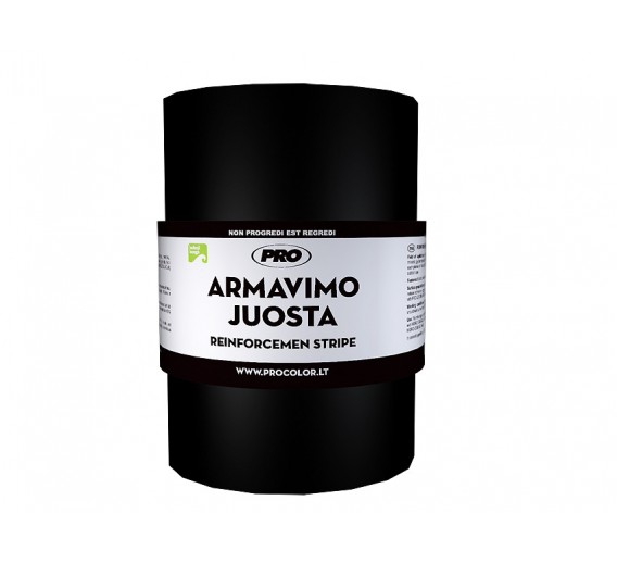 Statybinės medžiagos. Hidroizoliacinės medžiagos. Hidroizoliaciniai kampai, juostos, manžetai. Armavimo juosta PRO 12,5m 