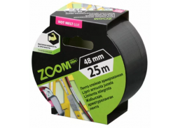 Vidaus apdailos prekės. Pakavimo, izoliacinės, lipnios juostos. Armuotos juostos, audinio juostos. Armuota juosta ZOOM 48mmx5m pilka 