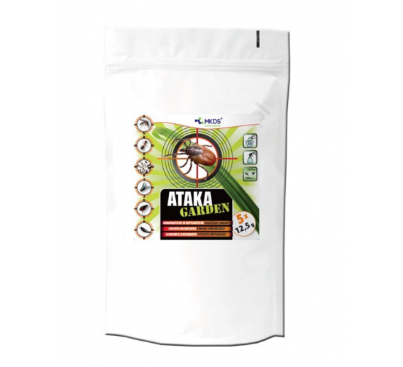 Sodo ir daržo prekės. Priemonės prieš kenkėjus. Priemonės prieš ropojančius ir skraidančius vabzdžius. Ataka Garden erkėms 62,5g