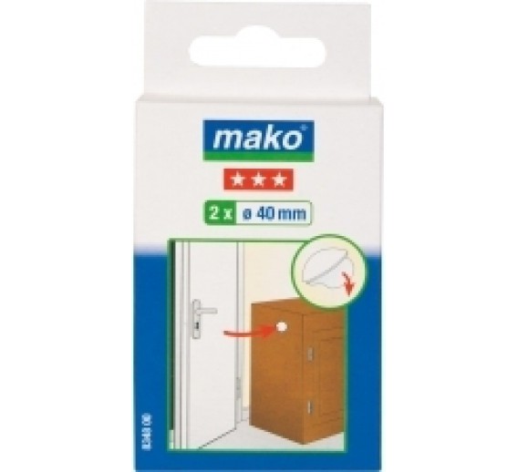 Vidaus apdailos prekės. Durų furnitūra. Durų furnitūra. Durų atramos. Atrama durims Mako, balta, 2 vnt 