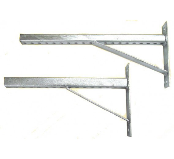 Tvirtinimo detalės. Metaliniai kampai, balkių atramos, gegnių sujungimai. Atraminiai kampai, atramos. Atraminis kampas cinkuotas KOKA l-250 mm 