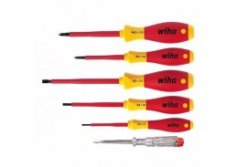 Elektros prekės. Įrankiai elektrikui. Atsuktuvų elektrikui rinkinys WIHA SoftFinish Phillips 6 vnt. 