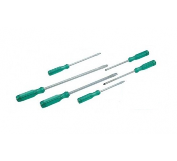 Darbo įrankiai. Mechaniniai įrankiai. Atsuktuvai, antgaliai. Atsuktuvai, atsuktuvų rinkiniai. Atsuktuvų rinkiniai. Atsuktuvų rinkinys Mega 6vnt 