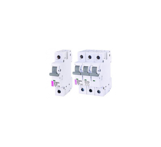 Elektros prekės. Moduliniai automatikos komponentai. Instaliaciniai automatiniai jungikliai. Automatas ETIMAT6 C10/1 6kA 