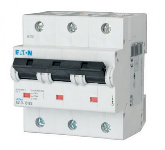 Elektros prekės. Moduliniai automatikos komponentai. Instaliaciniai automatiniai jungikliai. Automatinis jungiklis EATON AZ-3-100 100A 3P 20kA 