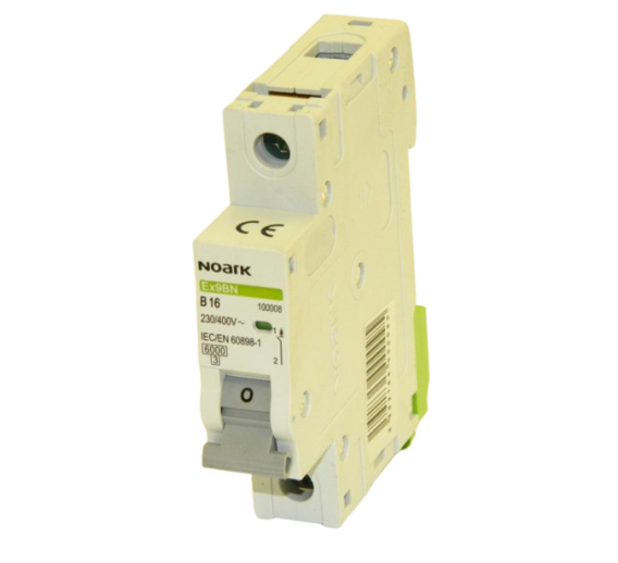Elektros prekės. Moduliniai automatikos komponentai. Instaliaciniai automatiniai jungikliai. Automatinis jungiklis Ex9BN B16/1 NOARK 100008 