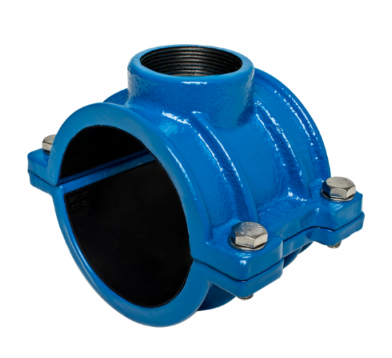 Santechnikos prekės. Vamzdynų sistemos. Vamzdžių sujungimo detalės. Plieninės jungtys. Flanšai. Balnas vamzdžiams kieta apkaba 63-11/4