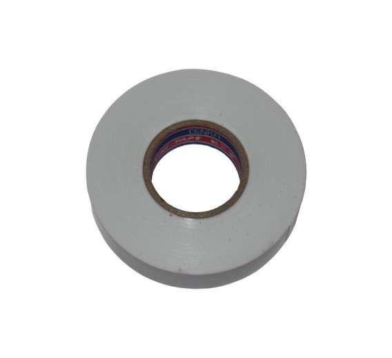 Elektros prekės. Laidai ir kabeliai. Izoliacija laidams ir kabeliams. Balta izoliacinė juosta Vini Tape 0,15x19 mm, 9m 