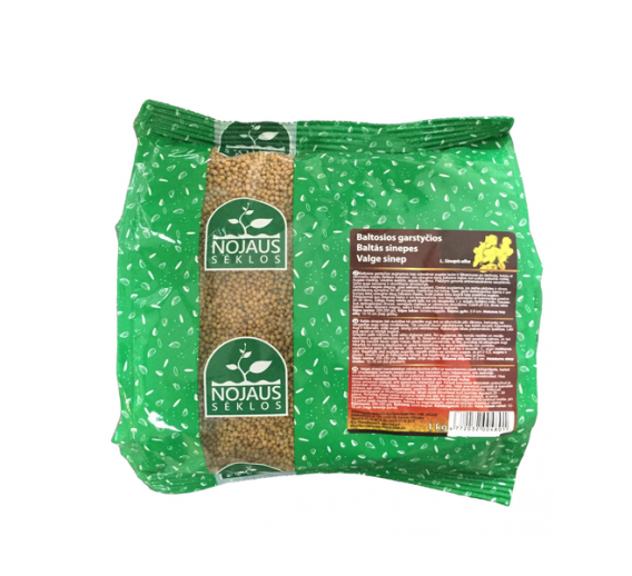 Sodo ir daržo prekės. Trąšos ir durpių substratai. Trąšos. Birios trąšos. Baltosios garstyčios 0,5 kg 