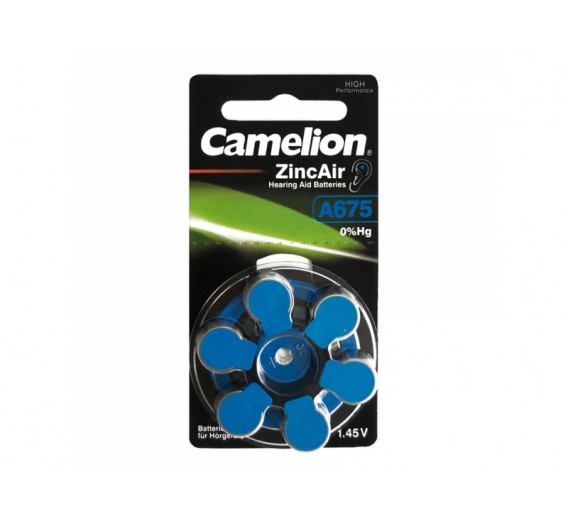 Elektronikos prekės. Elementai - baterijos. Baterija Camelion A675/DA675/ZL, 6 vnt. 
