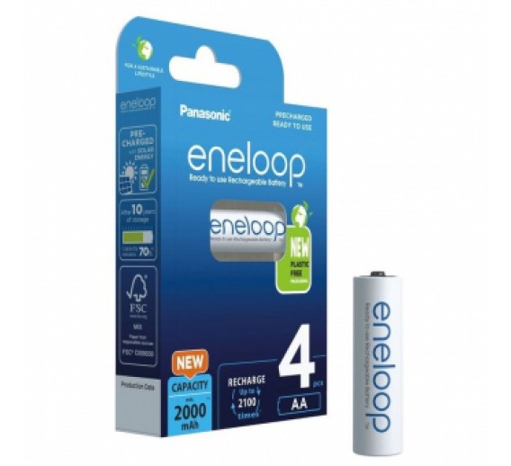 Elektronikos prekės. Elementai - baterijos. Baterija Eneloop HR6 2000 mAh  AA  4BE 