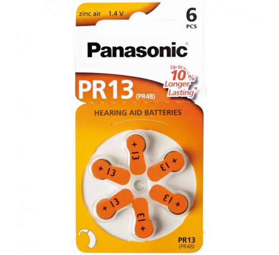 Elektronikos prekės. Elementai - baterijos. Baterija Panasonic ZINC-AIR PR13H-LB 