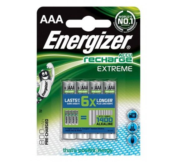 Elektronikos prekės. Elementai - baterijos. Baterijos Energizer HR03 AAA Nimh 800mAh 